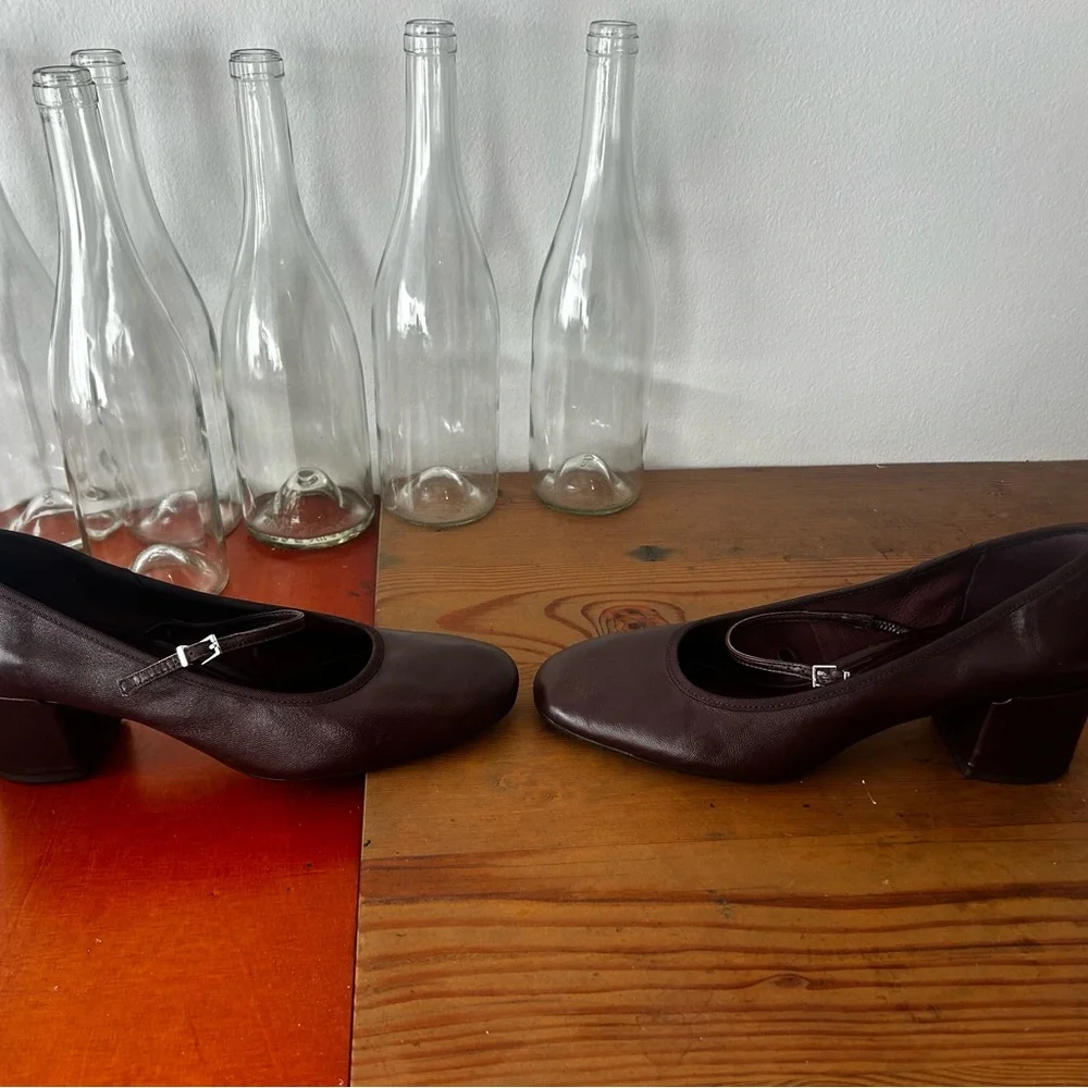 Zara Dark Brown Women's Heels - Picture 6 of 7